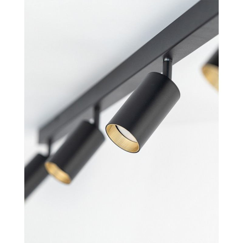 Светильник поворотный, спот TK Lighting 10635 Amis GU10 4x10W IP20 черный