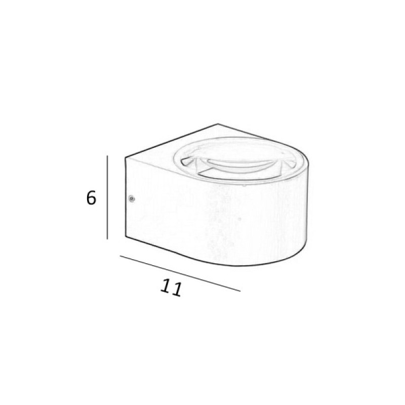 Уличный светильник Italux OWL-8081-4K Pesaro LED 1x5W 4000K 510Lm IP54 черный