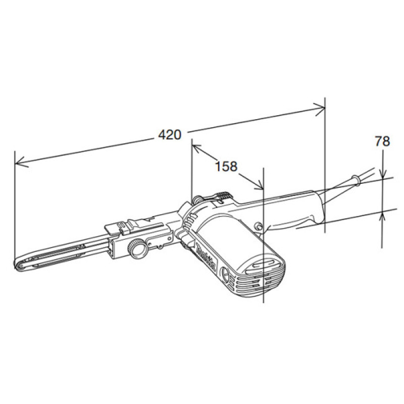 Ленточная шлифмашина Makita 9032 500Вт
