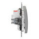 Двухклавишный выключатель Schneider Electric Sedna Design & Elements с подсветкой алюминий SDD113105L