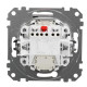 Двухклавишный выключатель Schneider Electric Sedna Design & Elements с подсветкой алюминий SDD113105L