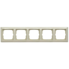 Пятиместная рамка ABB Basic 55 2515-92-507 (слоновая кость)