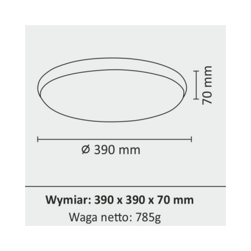 Світильник стельовий Goldlux 314925 Kern Led 1x24W 4000K 2500Lm IP20 BK