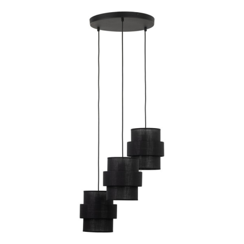 Підвісний світильник, люстра TK Lighting 5981 Calisto E27 3x15W IP20 чорний