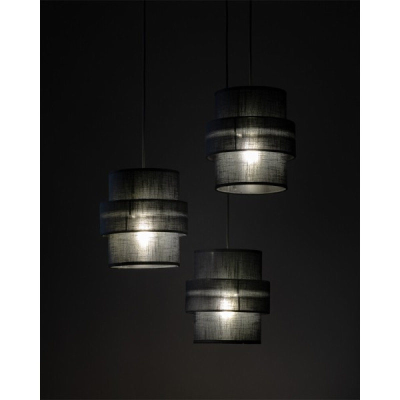 Підвісний світильник, люстра TK Lighting 5981 Calisto E27 3x15W IP20 чорний