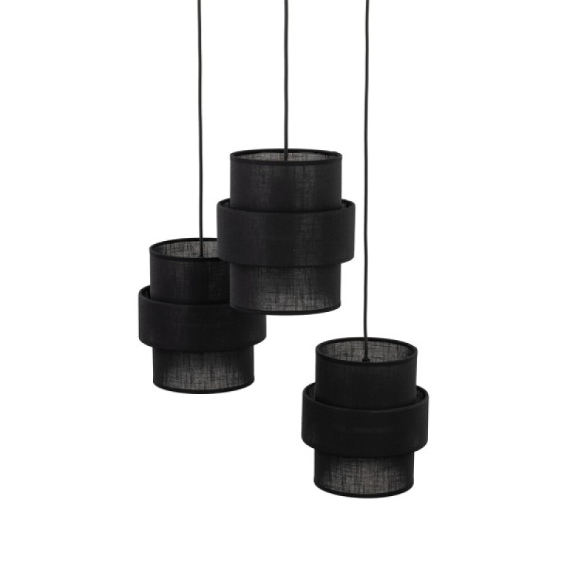 Підвісний світильник, люстра TK Lighting 5981 Calisto E27 3x15W IP20 чорний