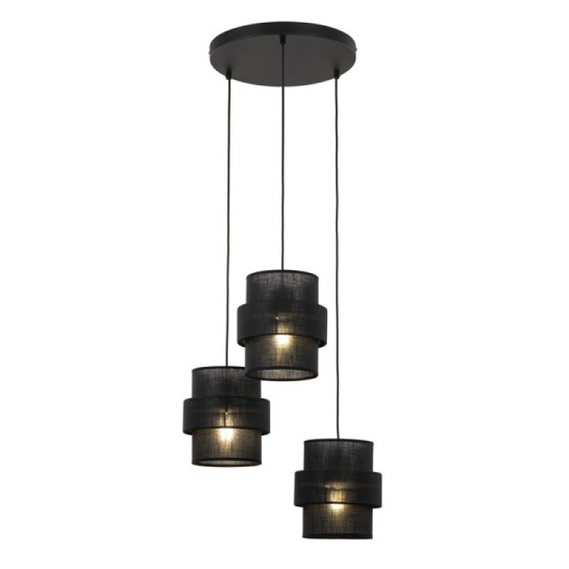 Підвісний світильник, люстра TK Lighting 5981 Calisto E27 3x15W IP20 чорний