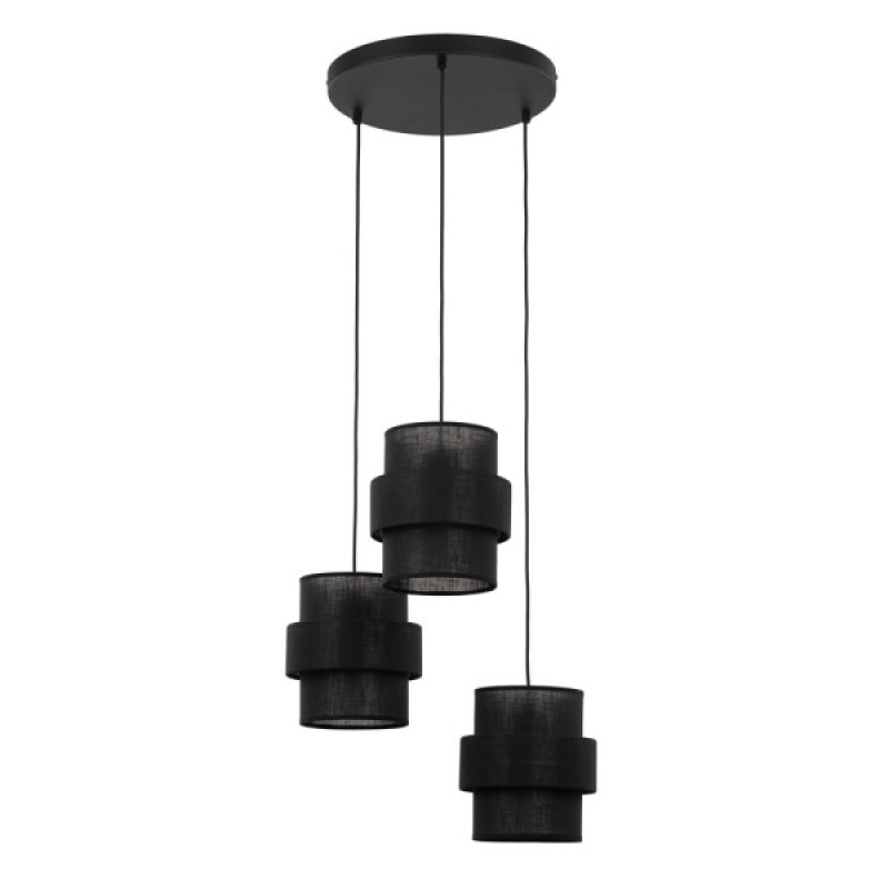 Підвісний світильник, люстра TK Lighting 5981 Calisto E27 3x15W IP20 чорний