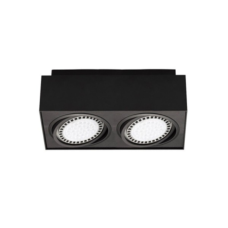 Точковий світильник Zuma Line 20075-BK Boxy GU10 2x15W IP20 чорний (5905316604919)