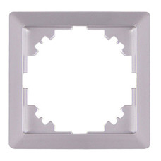 Рамка 1-містна E.Next e.lux.10024L.1.fr.aluminium алюміній (ins0040089)