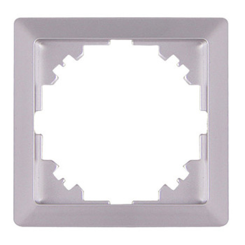 Рамка 1-містна E.Next e.lux.10024L.1.fr.aluminium алюміній (ins0040089)