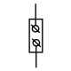Клема Promfactor FT 1Р Cu:2.5-50мм²/ Al:6-50 6-50мм² синя FT1050N