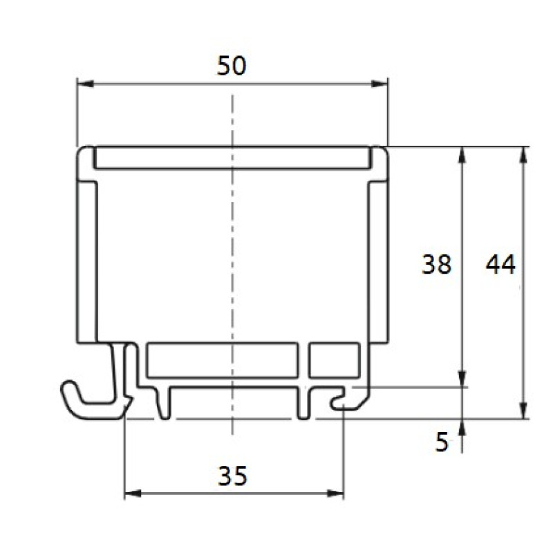 Клема Promfactor FT 1Р Cu:2.5-50мм²/ Al:6-50 6-50мм² синя FT1050N
