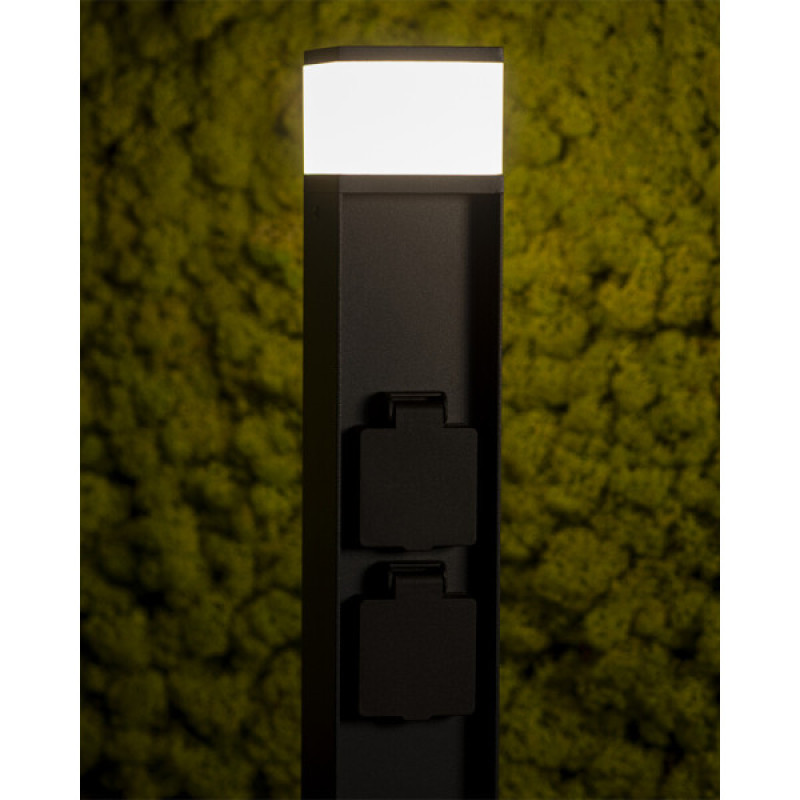 Уличный светильник Kanlux 38771 DASTEN G9 1x11 IP44 черный (тип розетки F)