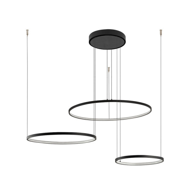 Люстра Nowodvorski 10867 Circolo LED 3x45W 4000K 1800Lm IP20 чорна