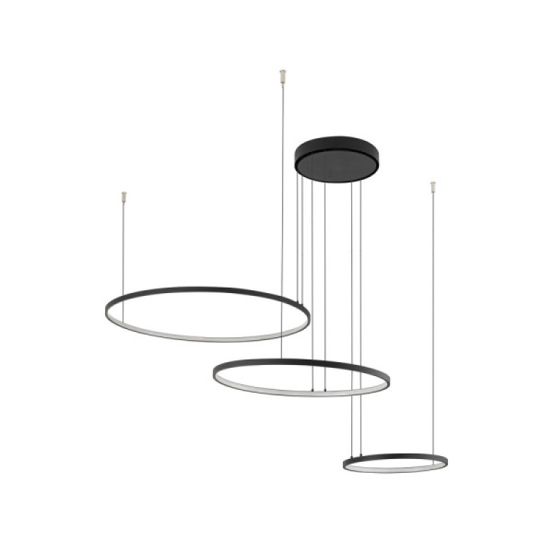 Люстра Nowodvorski 10867 Circolo LED 3x45W 4000K 1800Lm IP20 чорна