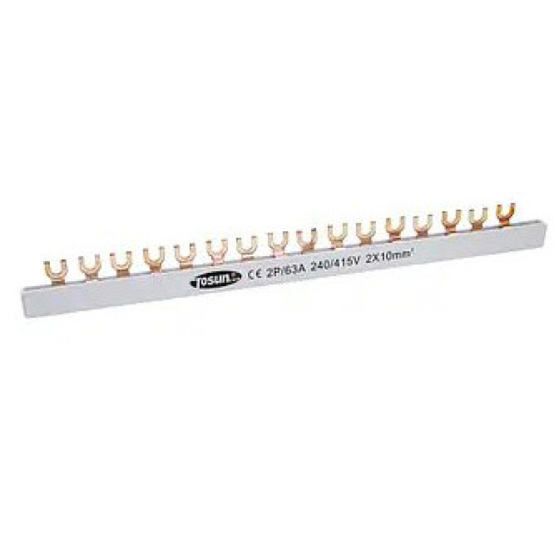 З'єднувальна шина TOSUNlux FORK 2P 63A 1м (6940151042068)