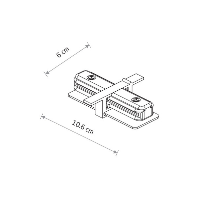 Соединитель Nowodvorski 8967 Profile Recessed Straight Connector IP20 белый