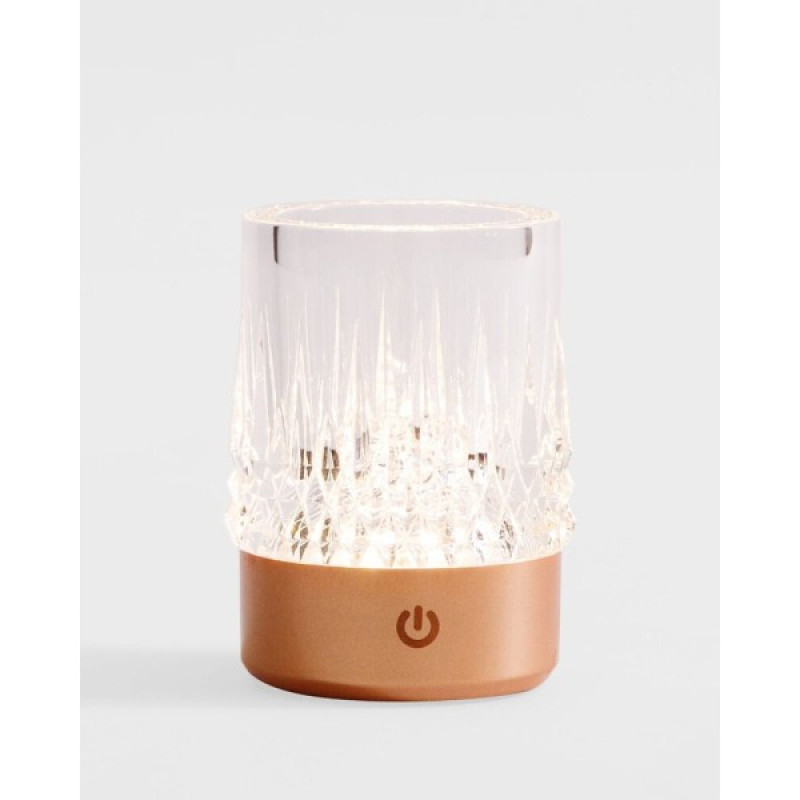 Настільна лампа Zuma Line 5905316667709 Crystal LED 1x1W 3000K 110Lm IP20 мідна