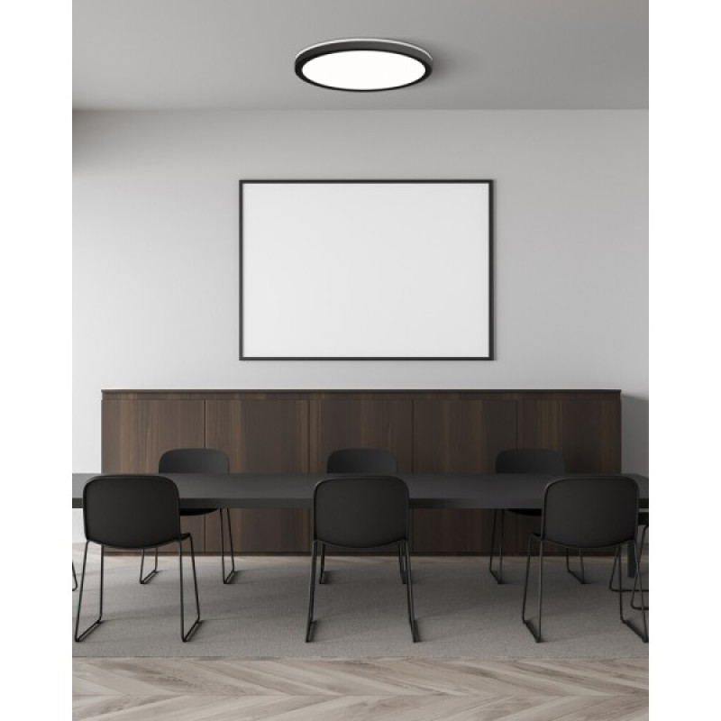 Потолочный светильник Italux PLF-63452-400R-36W-BL Corte LED 1x36W 2800K/4000K/6000K 3800Lm IP20 черный