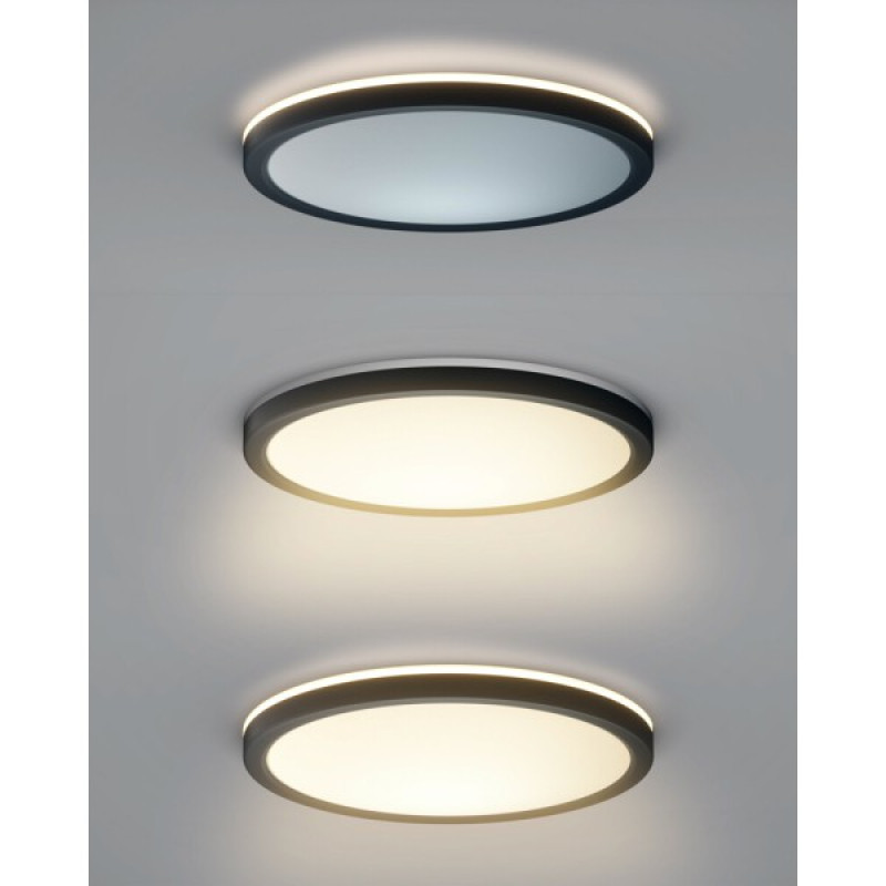 Потолочный светильник Italux PLF-63452-400R-36W-BL Corte LED 1x36W 2800K/4000K/6000K 3800Lm IP20 черный