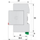 Обмежувач перенапруги ETI 002442953 ETITEC V T2 255/20 (2+0)