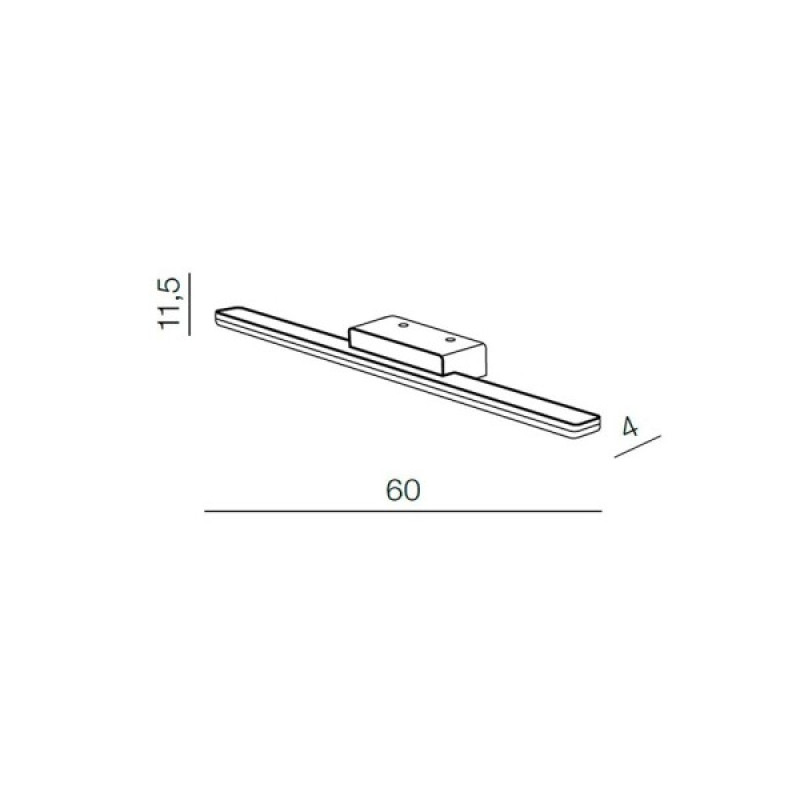 Світильник підсвітка для дзеркала Azzardo AZ5692 Epsilon LED 1x18W 3000K 1771Lm IP44
