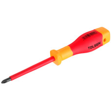 Диэлектрическая крестовая отвертка Tolsen (V30400) VDE PH 0х60мм Premium