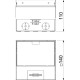 Розеточный люк OBO Bettermann (7368324) UDHOME2 2x розетки 250В 16A для покрытия 15мм, (h.=110...135мм) 140х140х110мм