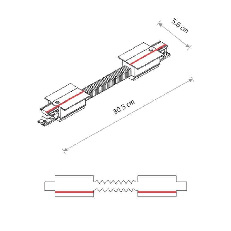 Соединитель Nowodvorski 8676 CTLS Recessed Power Flex Connector IP20 белый