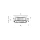 Люстра Azzardo AZ5783 Spark LED 1x30W 3000K 1680Lm IP20 хром