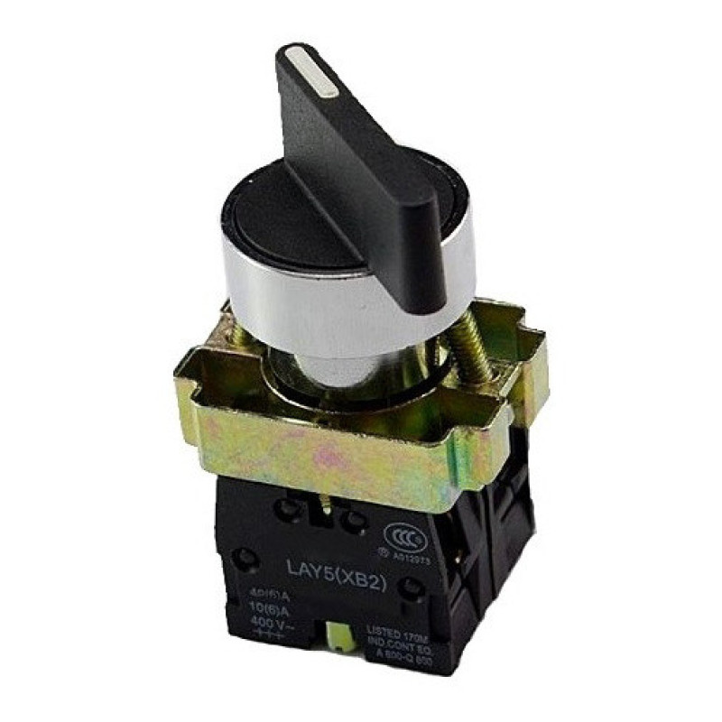 Переключатель TNSy XB2-BJ33 1NO+1NO «I-0-II» длинная рукоядка (TNSy5500270)