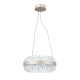 Підвісний світильник, люстра Italux PND-34386-1-CH-CL Horna LED 1x36W 3000K 2098Lm IP20 нікелевий