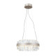 Підвісний світильник, люстра Italux PND-34386-1-CH-CL Horna LED 1x36W 3000K 2098Lm IP20 нікелевий