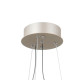 Підвісний світильник, люстра Italux PND-34386-1-CH-CL Horna LED 1x36W 3000K 2098Lm IP20 нікелевий