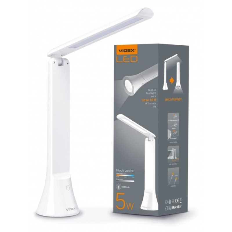 Настільний LED світильник Videx 5Вт 3000-5500К (VL-TF11W)