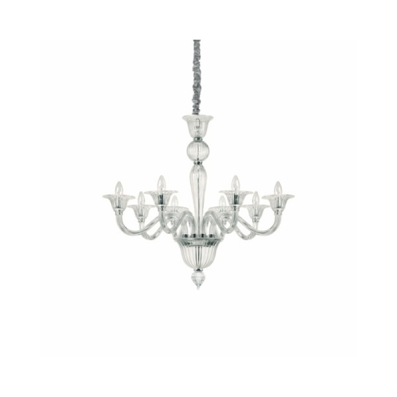 Люстра подвесная Ideal Lux Brigitta sp8 trasparente 199382