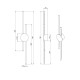 Бра, настенный светильник Pikart 33894-2 Line Right LED 2x10W 4000K IP20 белый