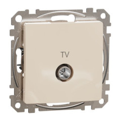 Конечная TV-розетка 4 дБ Schneider Electric Sedna Design & Elements бежевая SDD112471