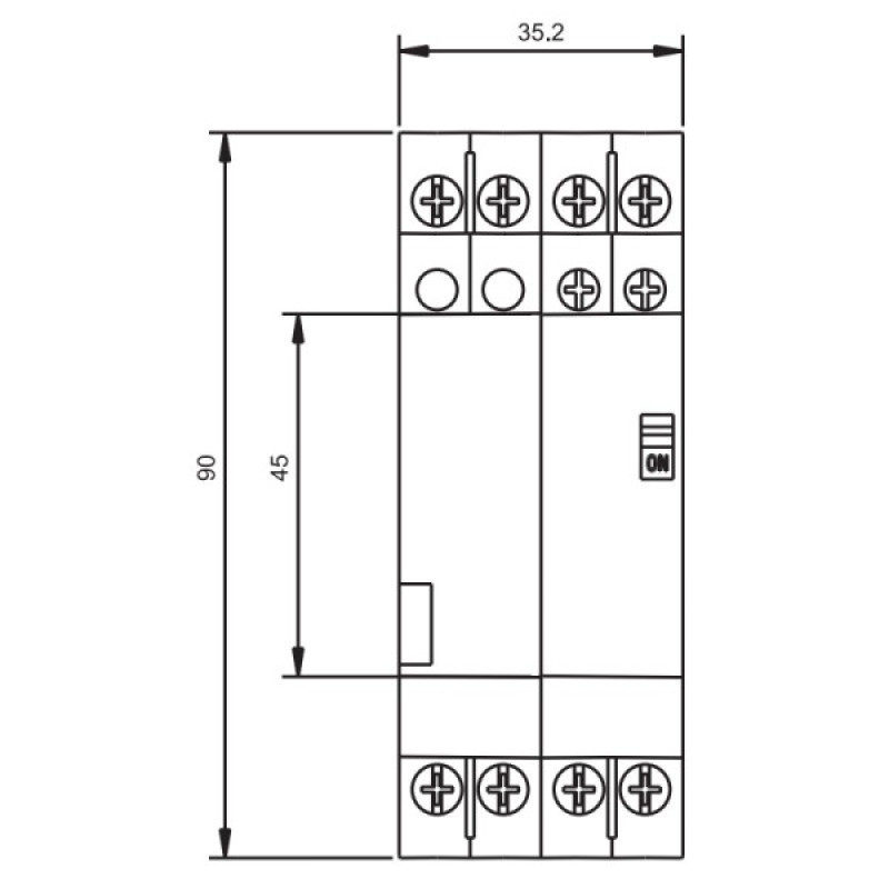 Контактор ETI 002464054 RD 25-40-R-230V AC/DC (AC1) з ручним керуванням