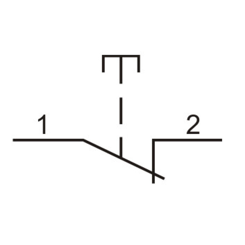 Одноместный пост управления Promfactor FP4-BOX1W2 с металлической кнопкой "O" (Stop)