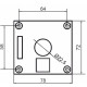 Одноместный пост управления Promfactor FP4-BOX1W2 с металлической кнопкой "O" (Stop)