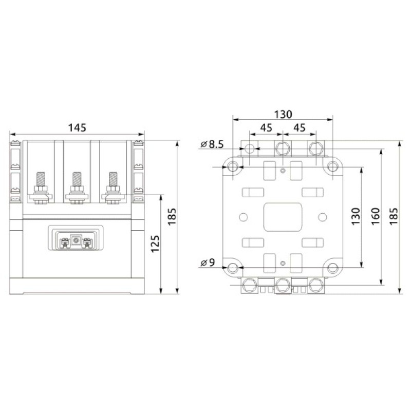 Магнитный пускатель Promfactor FC-6/160А 4NO+2NC AC230В (FC60160230)