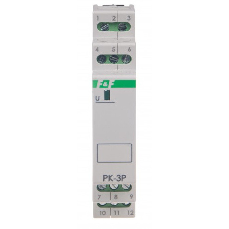 Допоміжне реле F&F PK-3P-12V 12В 3х8 А