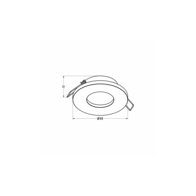 Точковий світильник Zuma Line 5905316608610 Chipa GU10 1x50W IP54