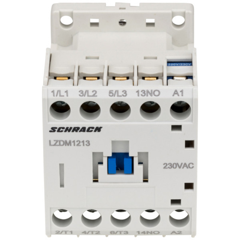 Контактор Schrack LZDM1213 Cubico Mini 230В AC 1НO 5,5 кВт 12А 3Р