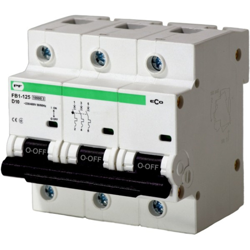 Автоматический выключатель Promfactor ECO FB1-125 3P D 10A 10кА (FB1D30010)