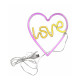 Бра, настенный светильник Goldlux 327154 Neon Love Heart LED 1x3W IP20 белый