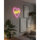 Бра, настенный светильник Goldlux 327154 Neon Love Heart LED 1x3W IP20 белый