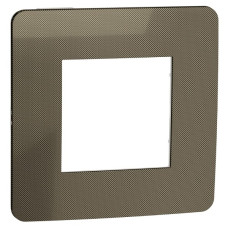 Однопостовая рамка Schneider Electric NU280250 (бронза/белая)